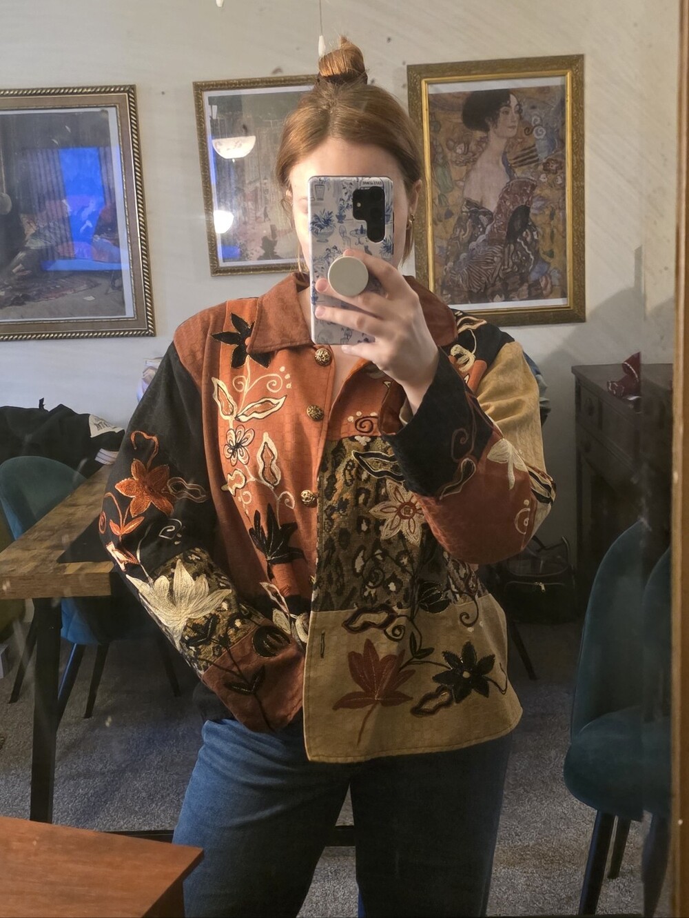 Autumn Patchwork Embroidered Jacket